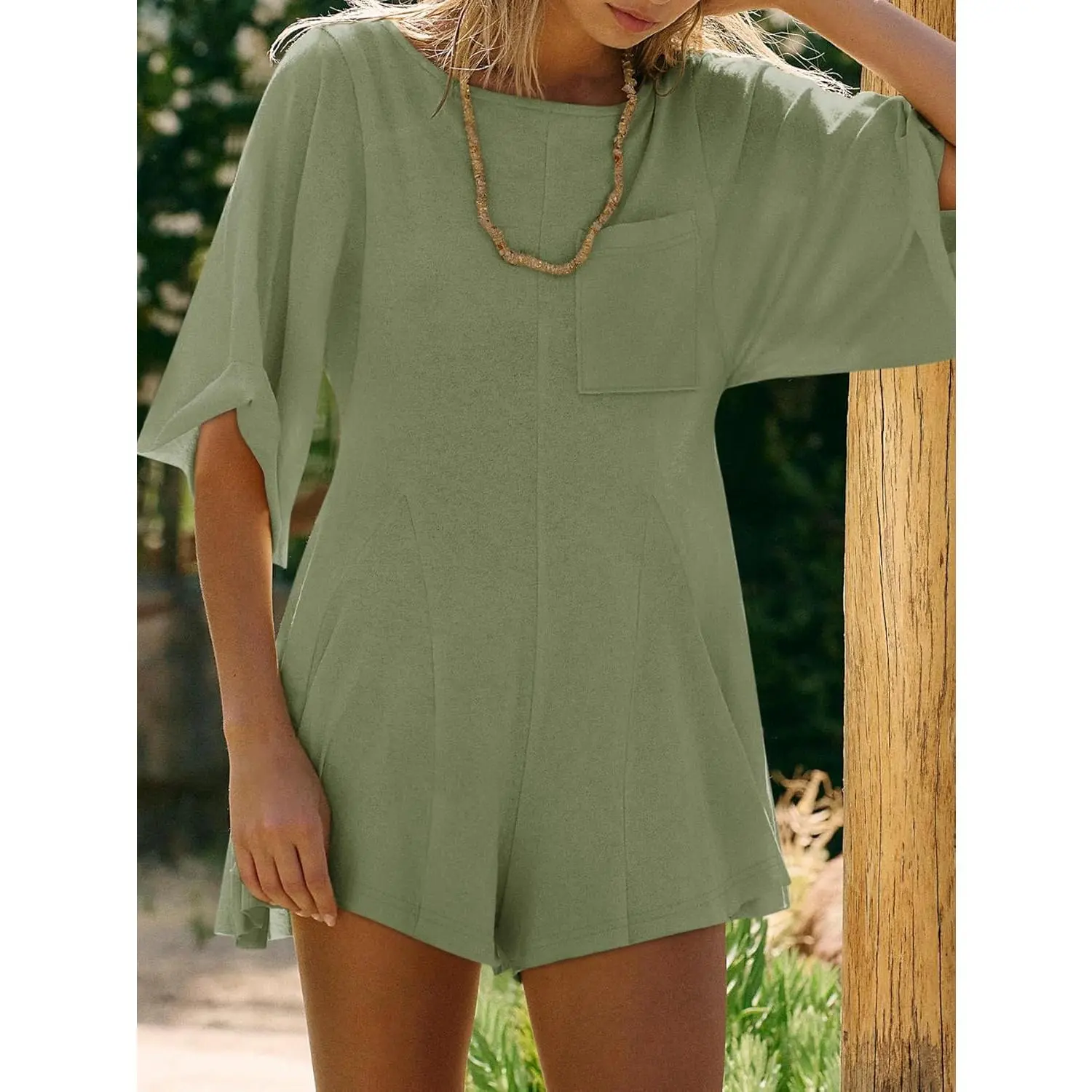 Women's Cotton Rompers - Casual Summer Jumpsuit