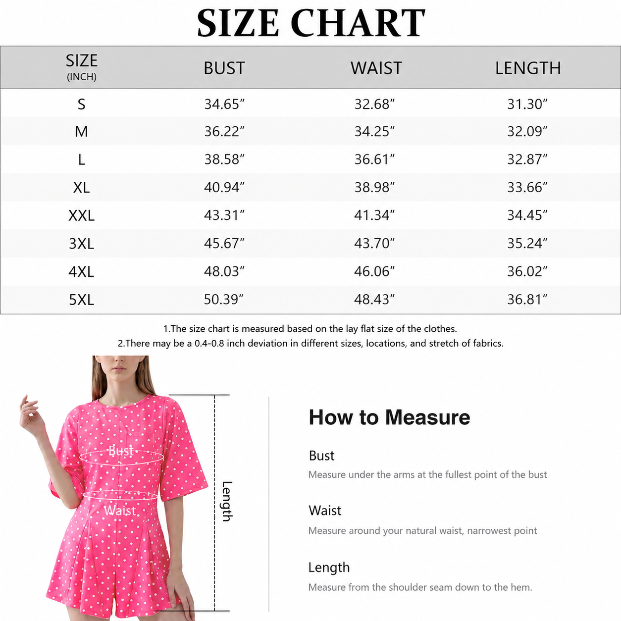 Women's Cotton Rompers - Casual Summer Jumpsuit