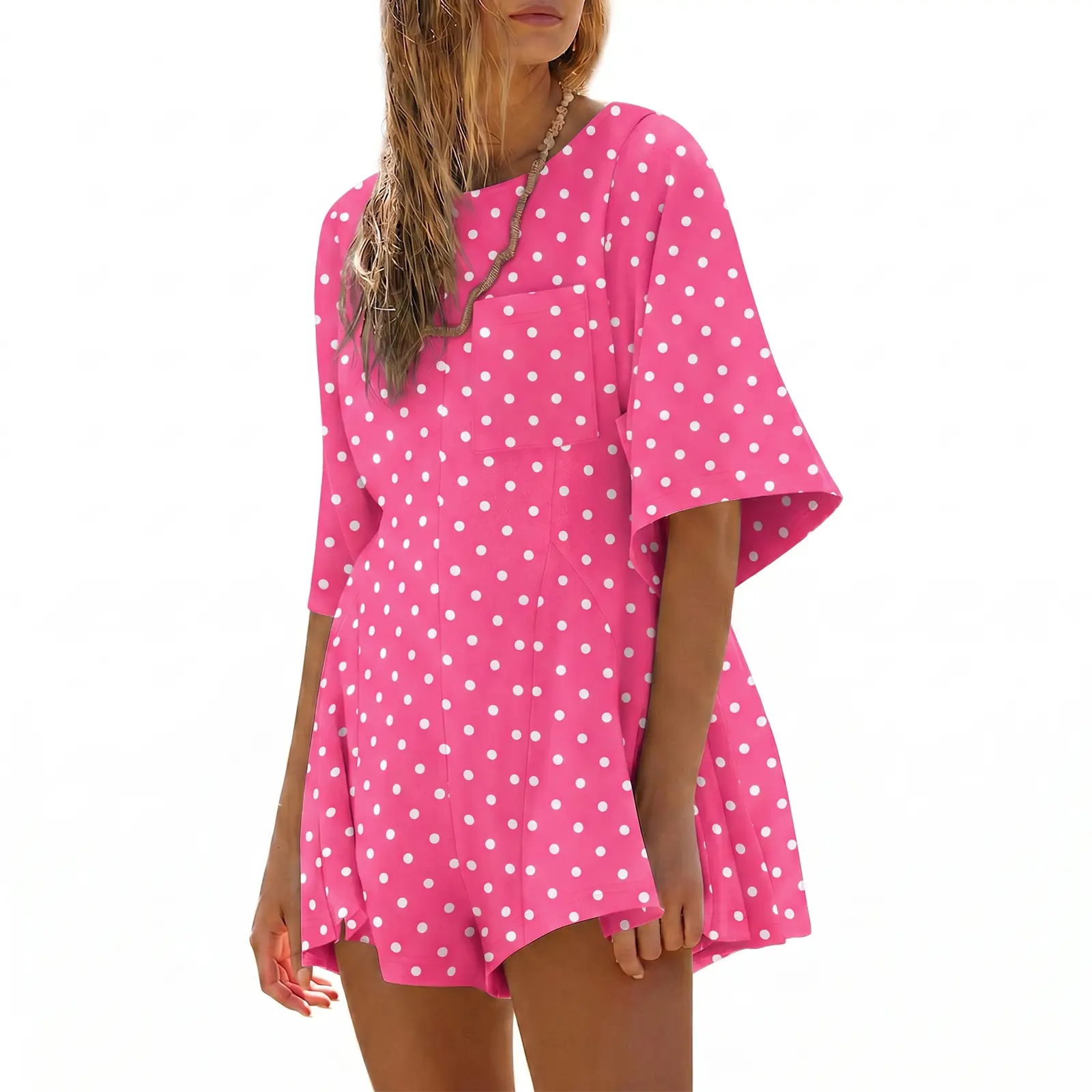 Women's Cotton Rompers - Casual Summer Jumpsuit