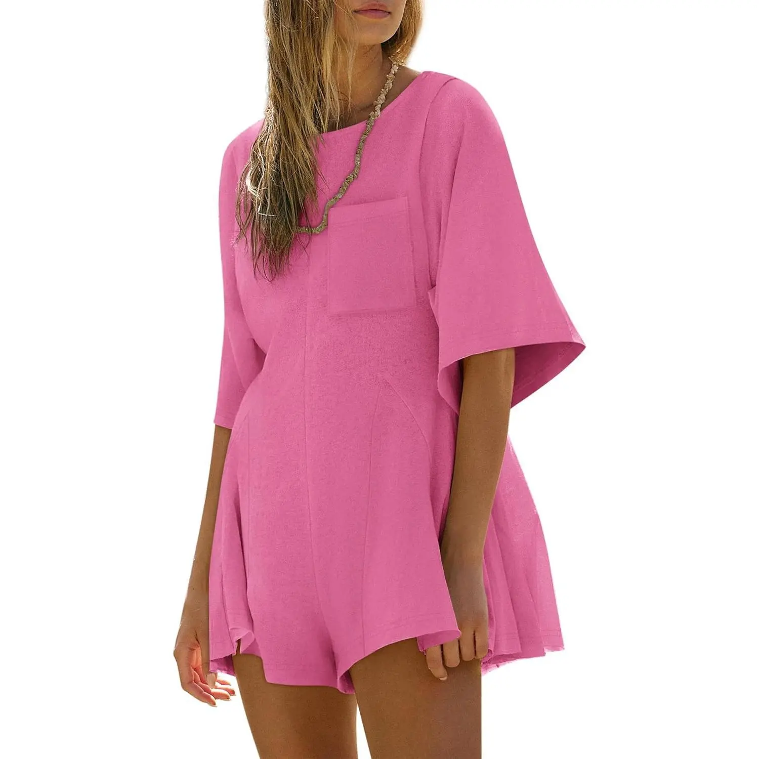 Women's Cotton Rompers - Casual Summer Jumpsuit