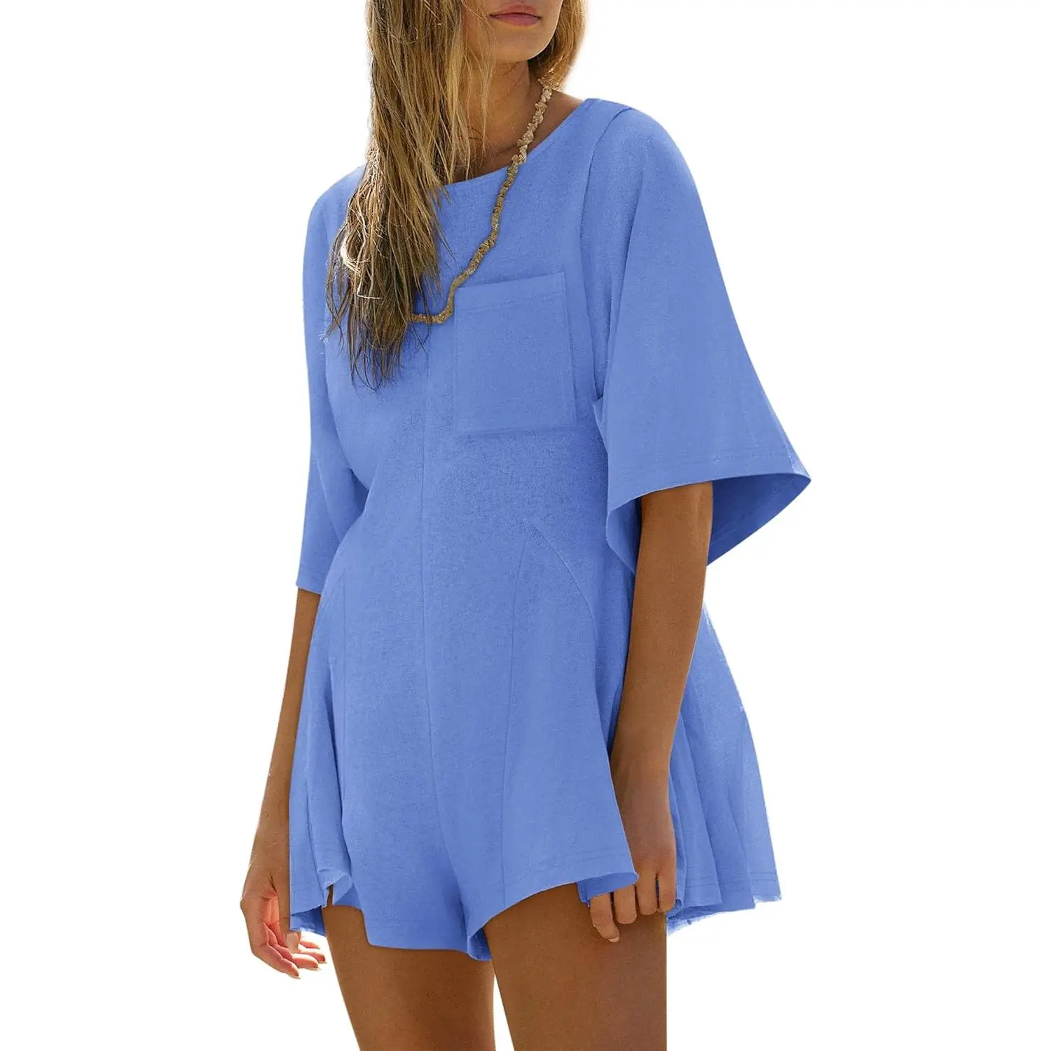 Women's Cotton Rompers - Casual Summer Jumpsuit