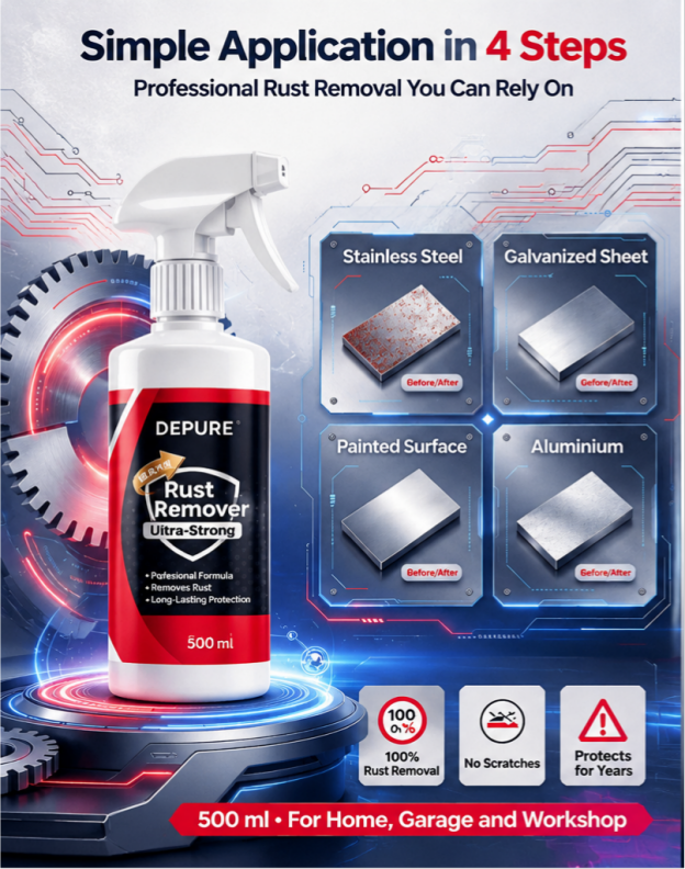 Pro Rust Remover Spray for Instant 3-Second Shield!
