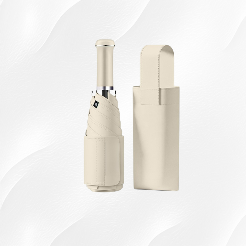 Portable Folding Umbrella with Telescopic Handle, UV Protection, Customizable with Logo