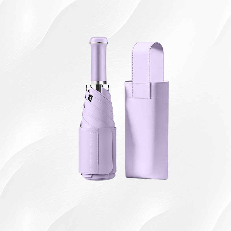 Portable Folding Umbrella with Telescopic Handle, UV Protection, Customizable with Logo