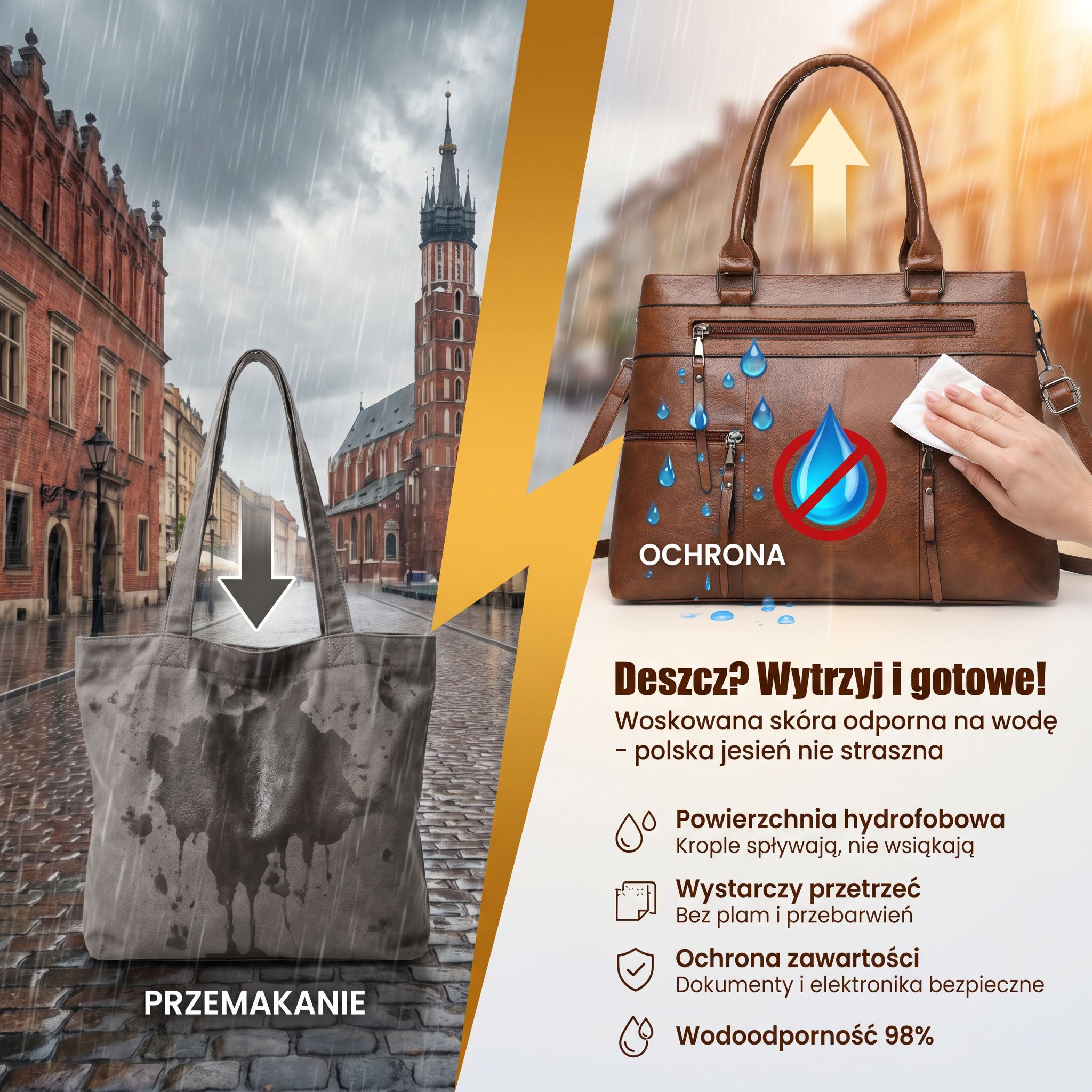 Elegancka, retro damska torba typu tote – duża pojemność, na ramię i przez ramię