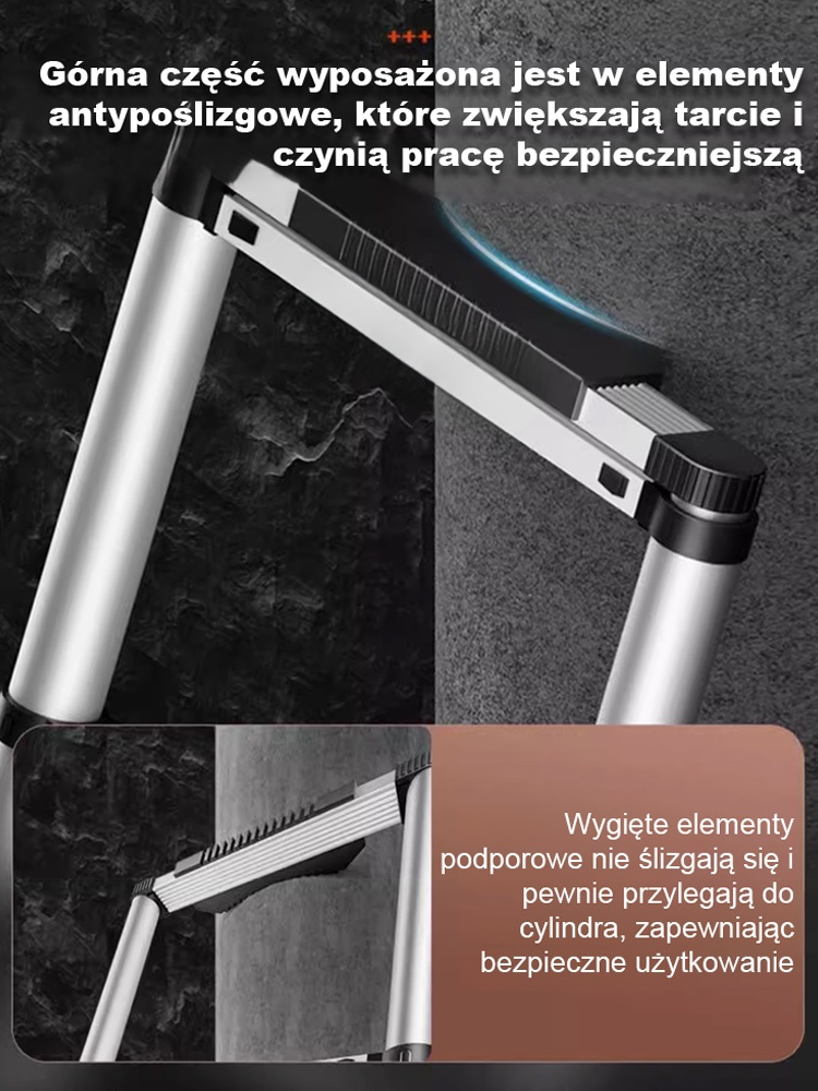 Niezbędna w każdym domu i ogrodzie! Teleskopowa drabina 2–6 metrów z gwarancją！
