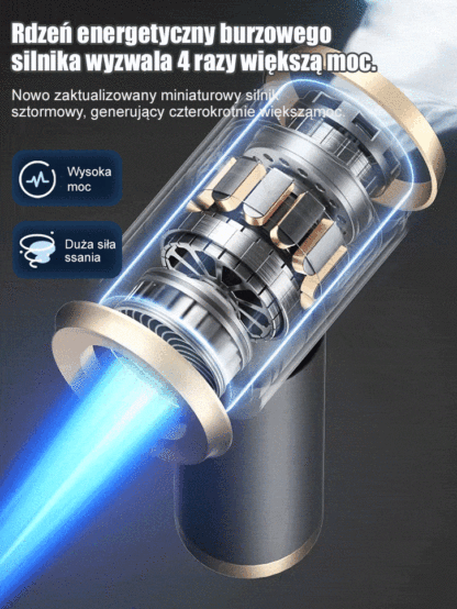 Oferta -40%! Bezprzewodowy Odkurzacz Huragan Błyskawicznie Czyści Auto!