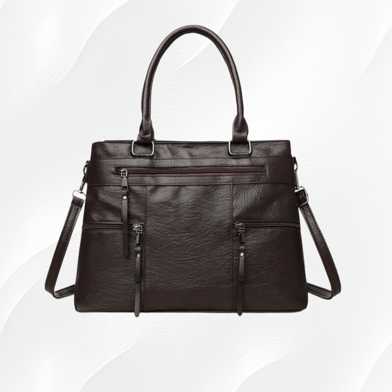 Elegancka, retro damska torba typu tote – duża pojemność, na ramię i przez ramię