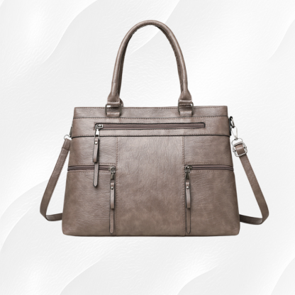 Elegancka, retro damska torba typu tote – duża pojemność, na ramię i przez ramię