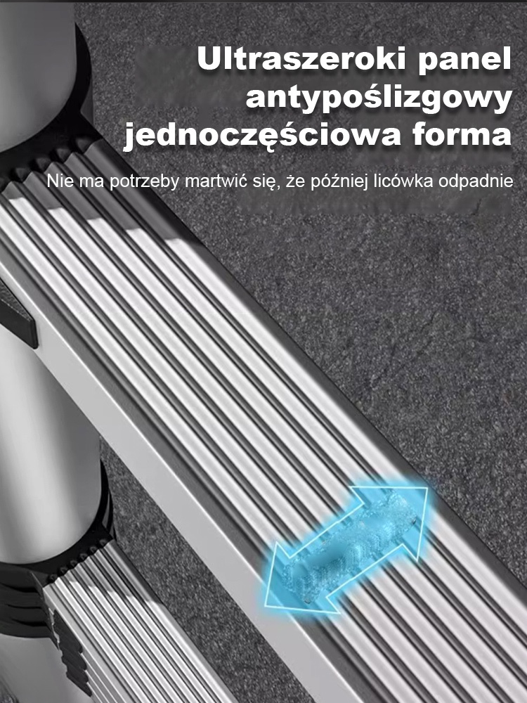 Niezbędna w każdym domu i ogrodzie! Teleskopowa drabina 2–6 metrów z gwarancją！