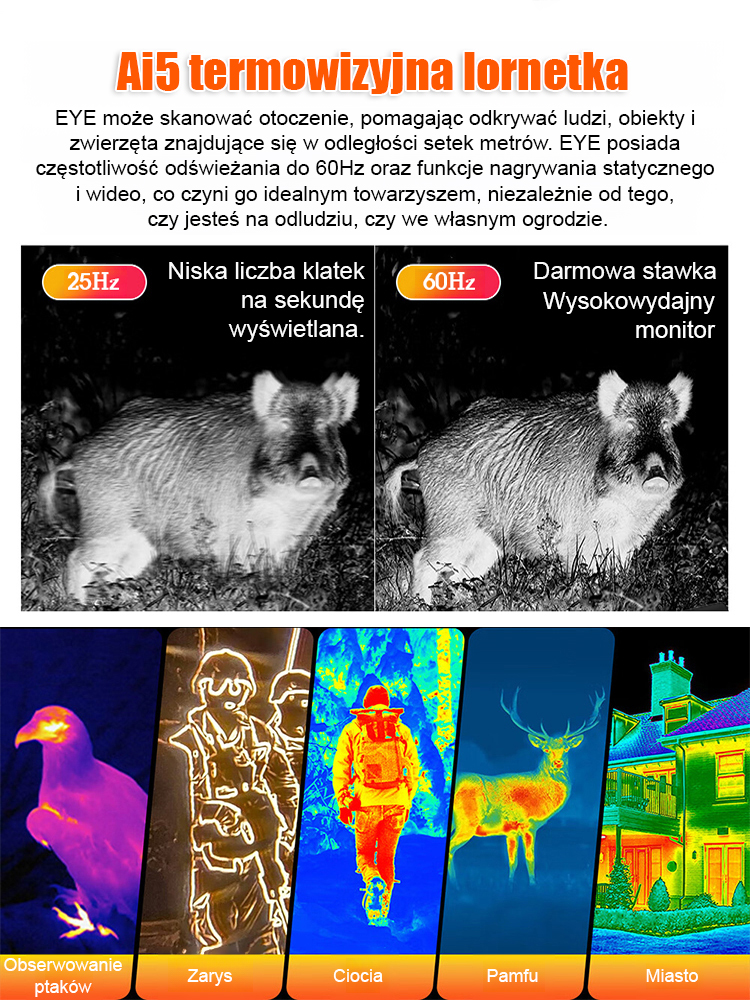 Kieszonkowa Luneta Cyfrowa 300x FMC Nocne Widzenie, Nagrywanie HD