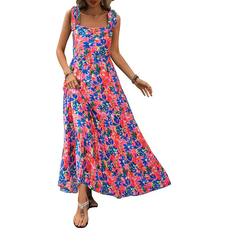 Floral Dress Sleeveless and Elegant  MOQ 10