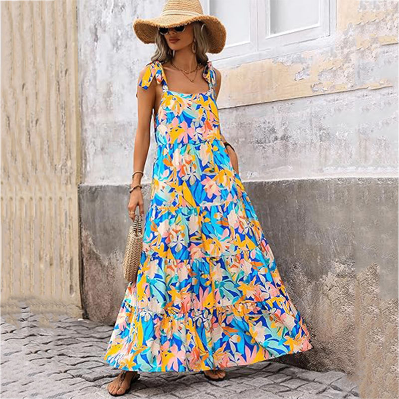 Floral Dress Sleeveless and Elegant  MOQ 10