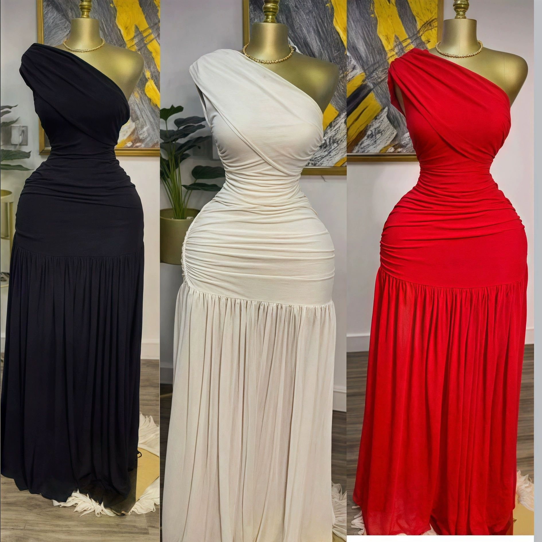 Elegant Women Evening Party dress 3 colors MOQ 