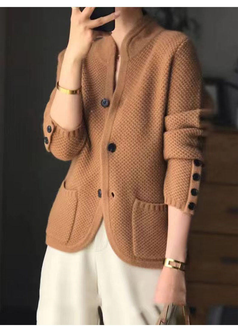 Mongolian Cashmere Cardigan Women 5 PCS 311