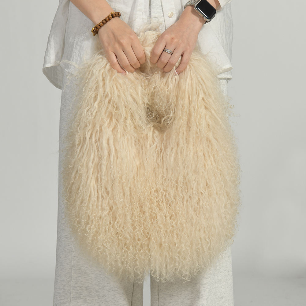 Thick Fluffy Furry Outwear Winter Curly Overcoat Women  10PCS 551