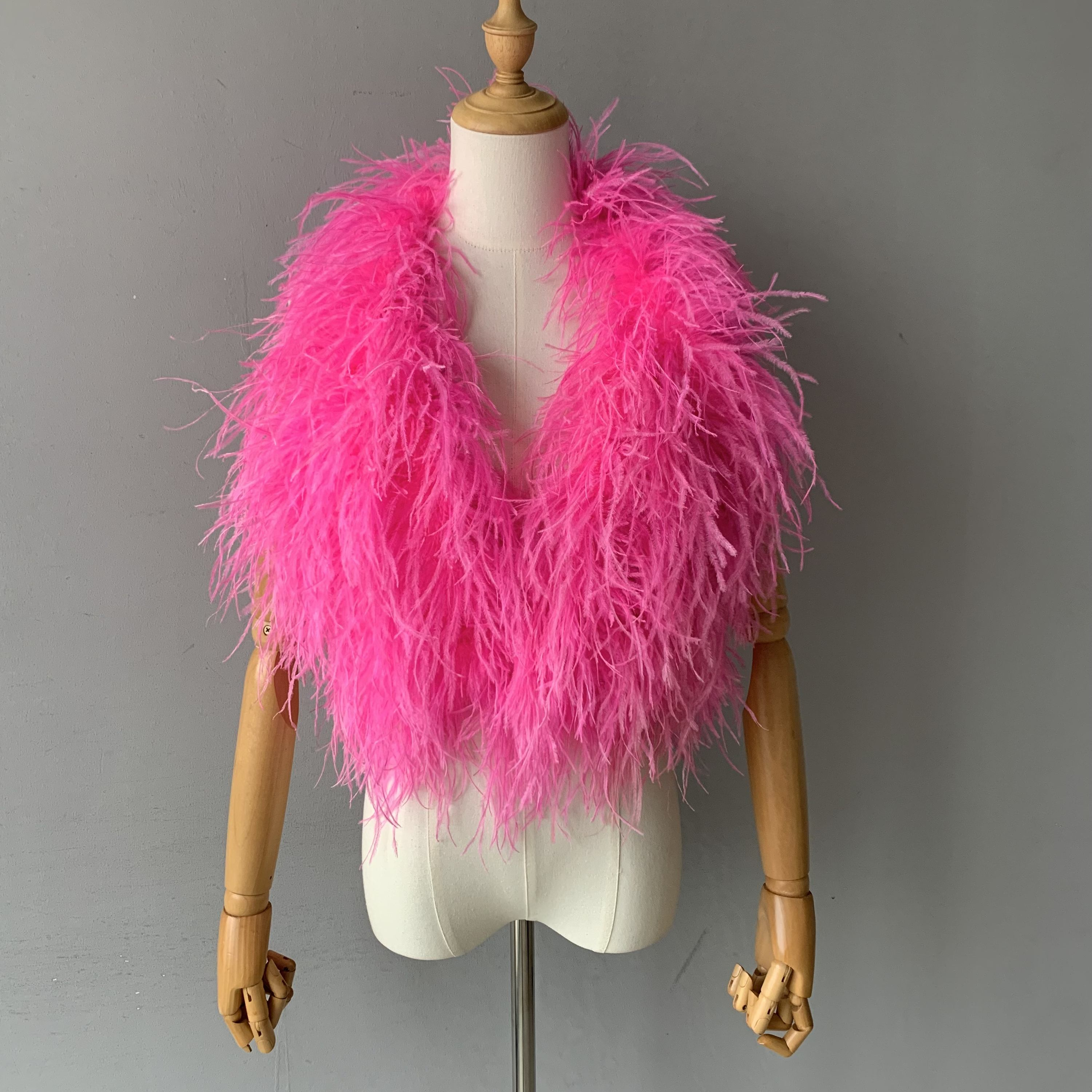  Sexy Strapless Furry Backless Short Sexy Ostrich Feather Fur   10PCS 570