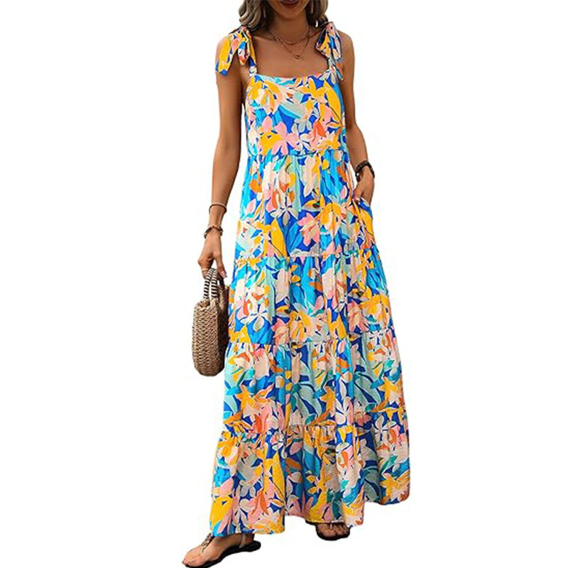 Floral Dress Sleeveless and Elegant  MOQ 10
