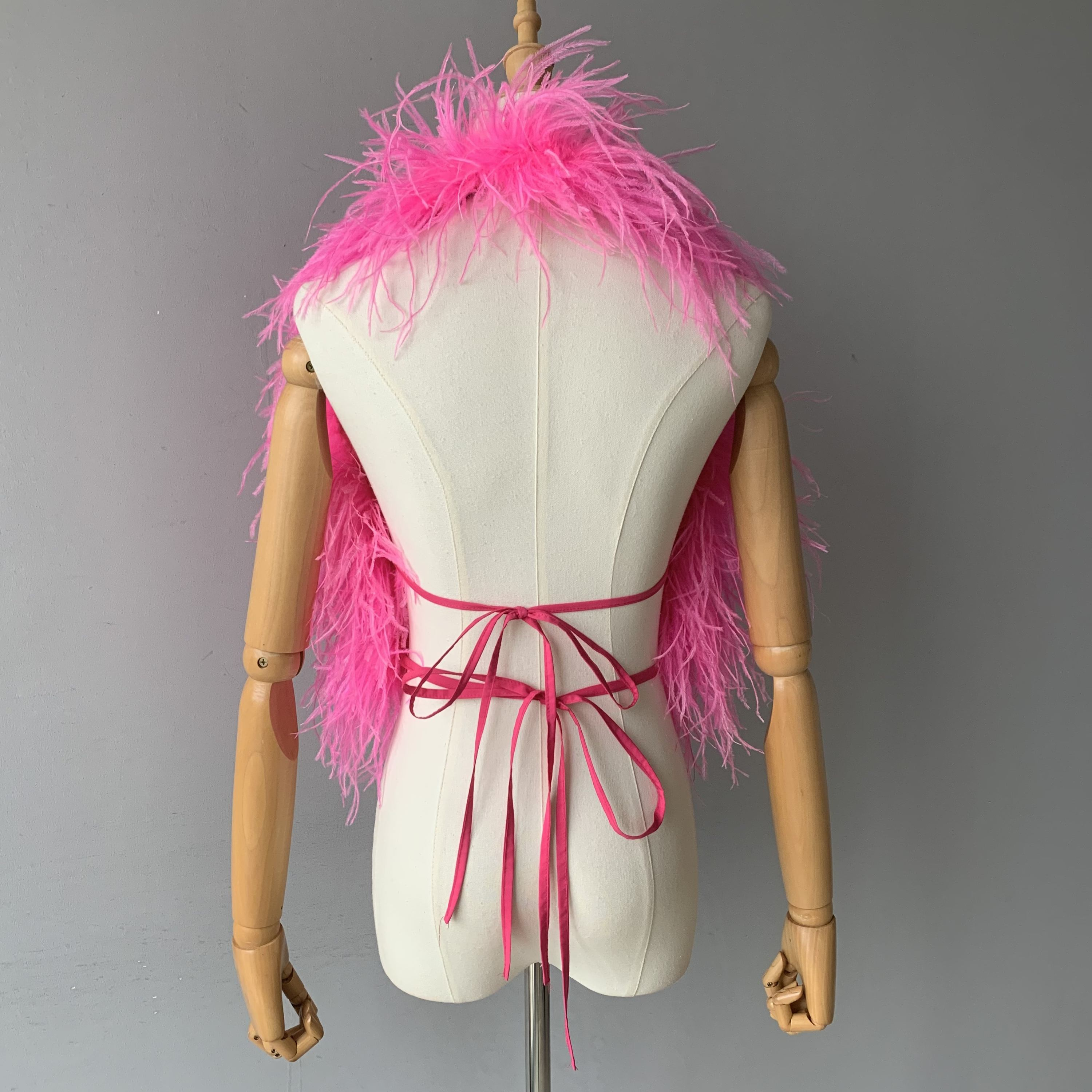  Sexy Strapless Furry Backless Short Sexy Ostrich Feather Fur   10PCS 570