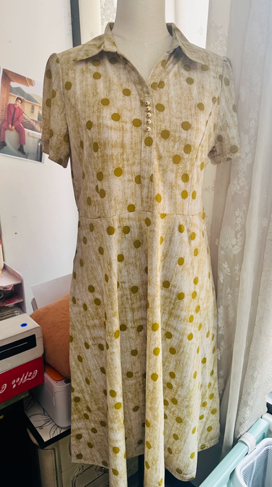 Mom's summer outfit new short sleeved dress dignified and atmospheric chiffon dress 50 year old middle-aged and elderly women's cross knee long skirt