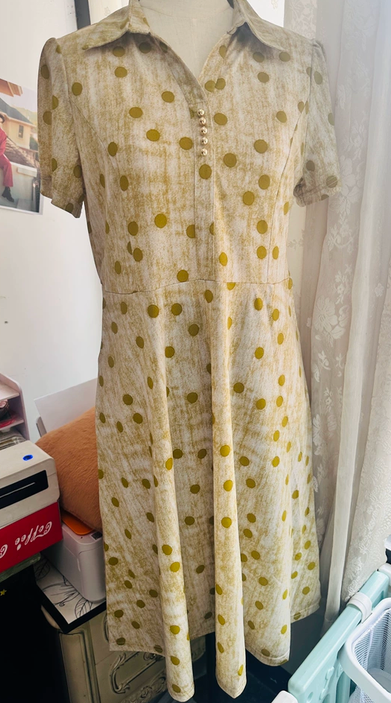 Mom's summer outfit new short sleeved dress dignified and atmospheric chiffon dress 50 year old middle-aged and elderly women's cross knee long skirt