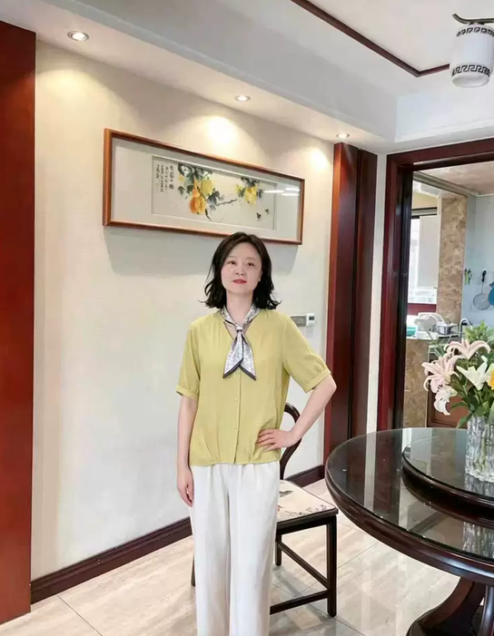 Mother's Summer New Style Short Sleeve T-Shirt Elegant and Dignified Set for Middle-aged and Senior Women Age-defying Top and Wide-leg Pants Two-piece Set