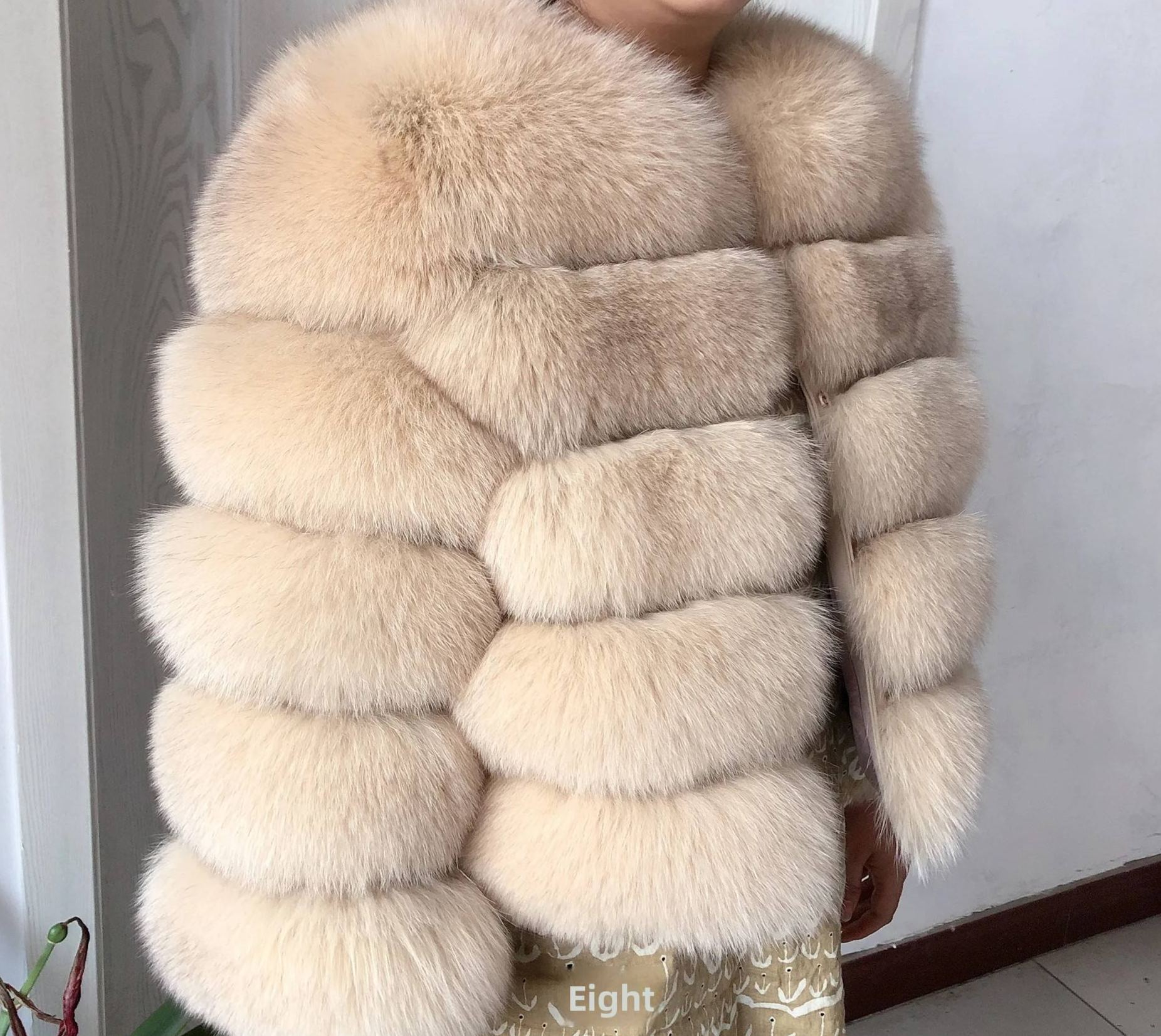 Winter Multi Colored Real Fur Raccoon Jacket MOQ 2pcs!+