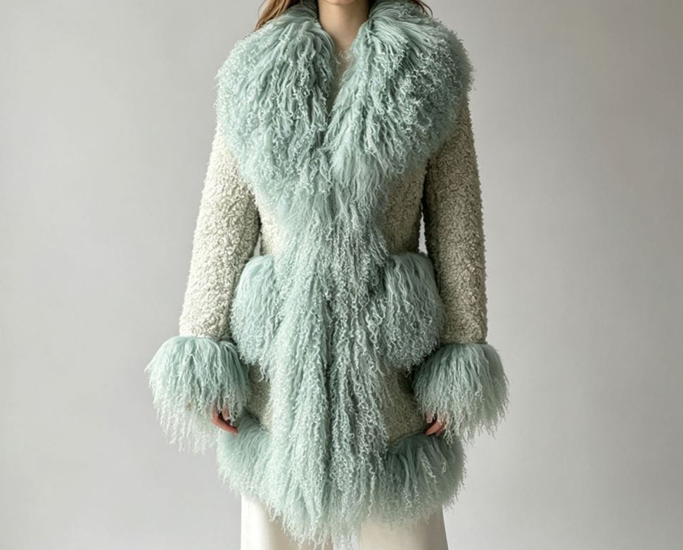  Thick Warm Luxury Winter Women Real Lamb Fur MOQ 2pcs