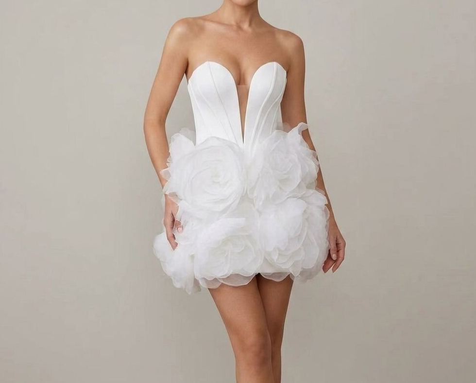 3D Flower Dress  MOQ5pcs