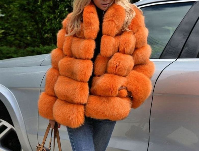 Winter New Arrival Short Warm Luxury Faux Fur Fluffy Furry Coat Women Plus Size 10PCS 505