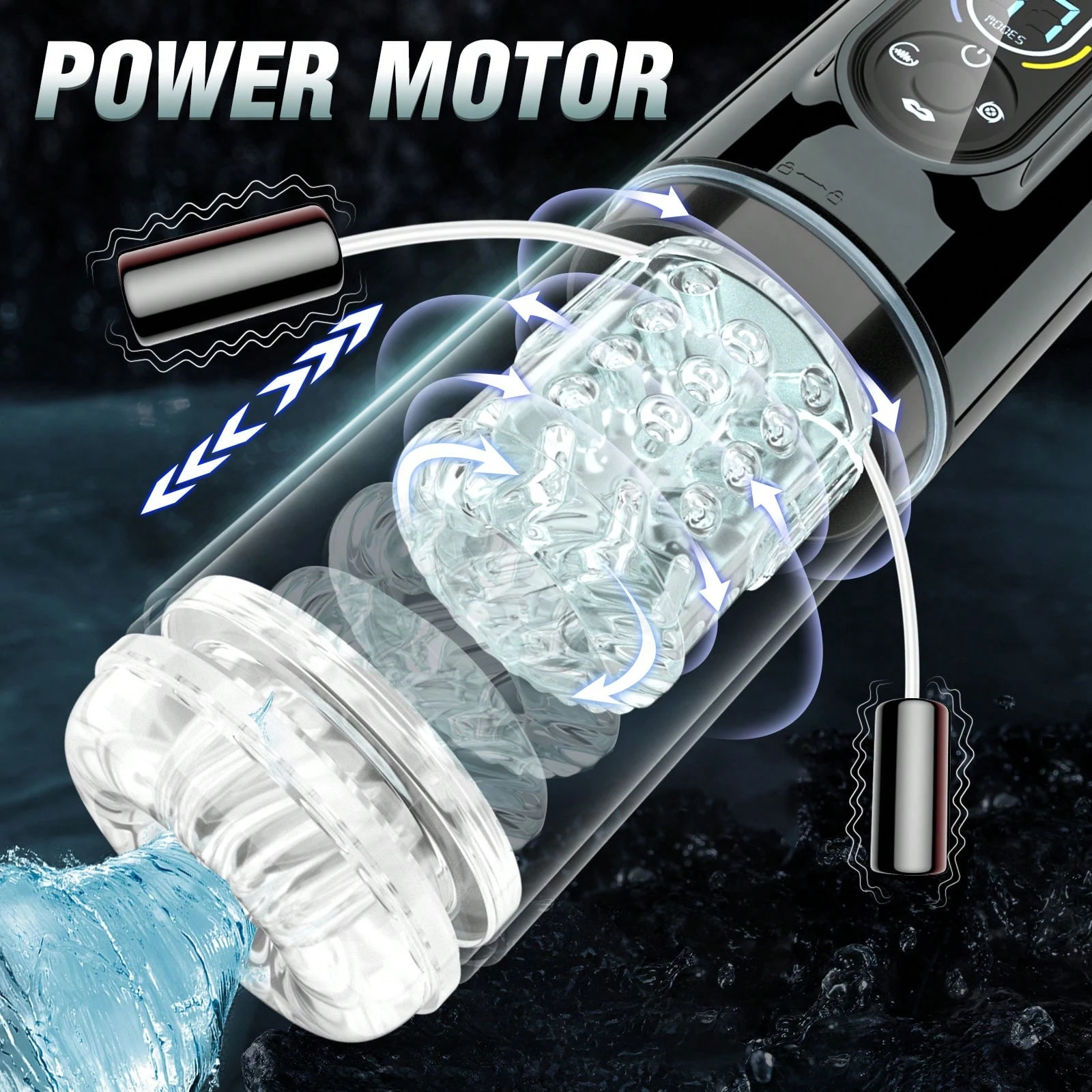 💥2025's Top-Rated Male Toy 💥 7-in-1 Pleasure Engine: Shape Your Size💪💪Amplify Your Pleasure😍-BlackcxjShop
