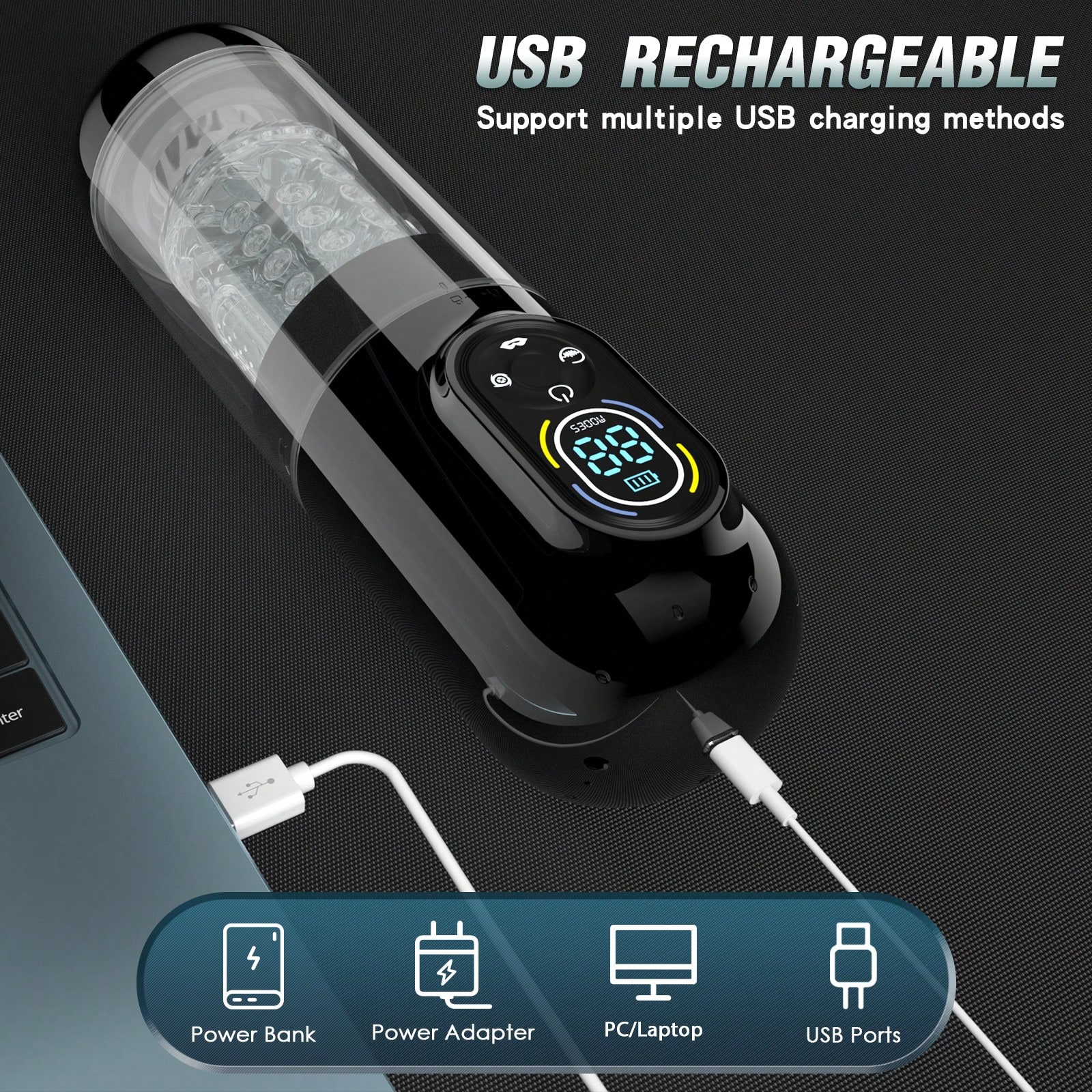 💥2025's Top-Rated Male Toy 💥 7-in-1 Pleasure Engine: Shape Your Size💪💪Amplify Your Pleasure😍-BlackcxjShop