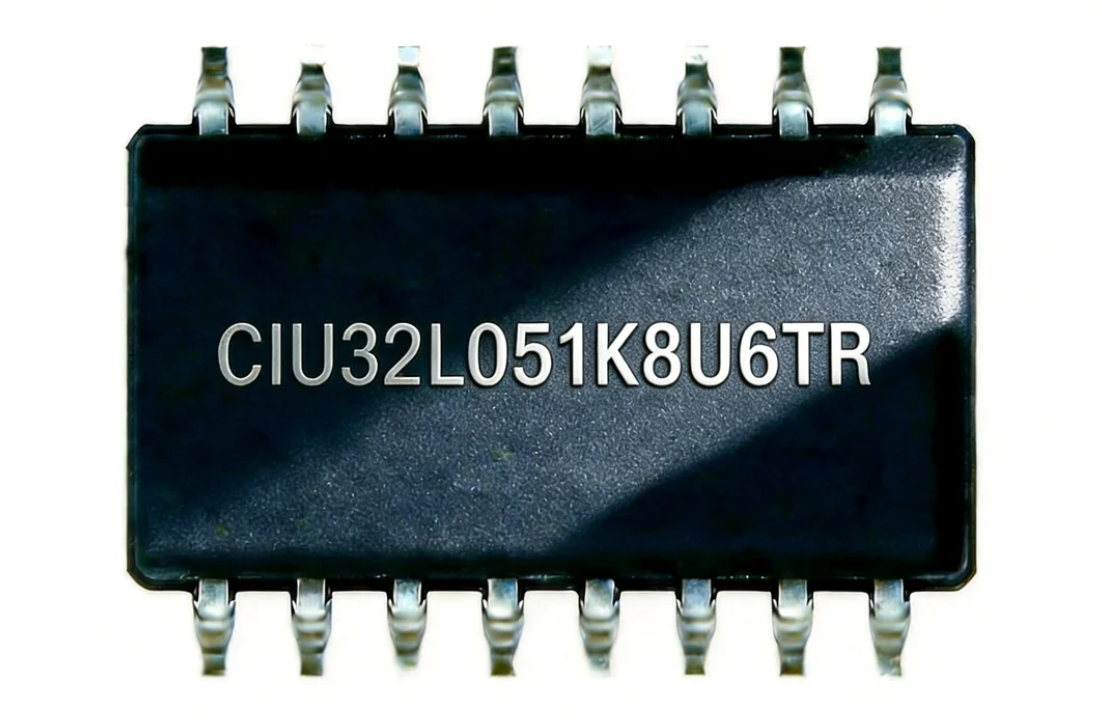 CIU32L051K8U6TR Huada 32-bit Ultra Low Power Secure MCU, Cortex-M0+ 48MHz, 64KB Flash QFN-32 Microcontroller