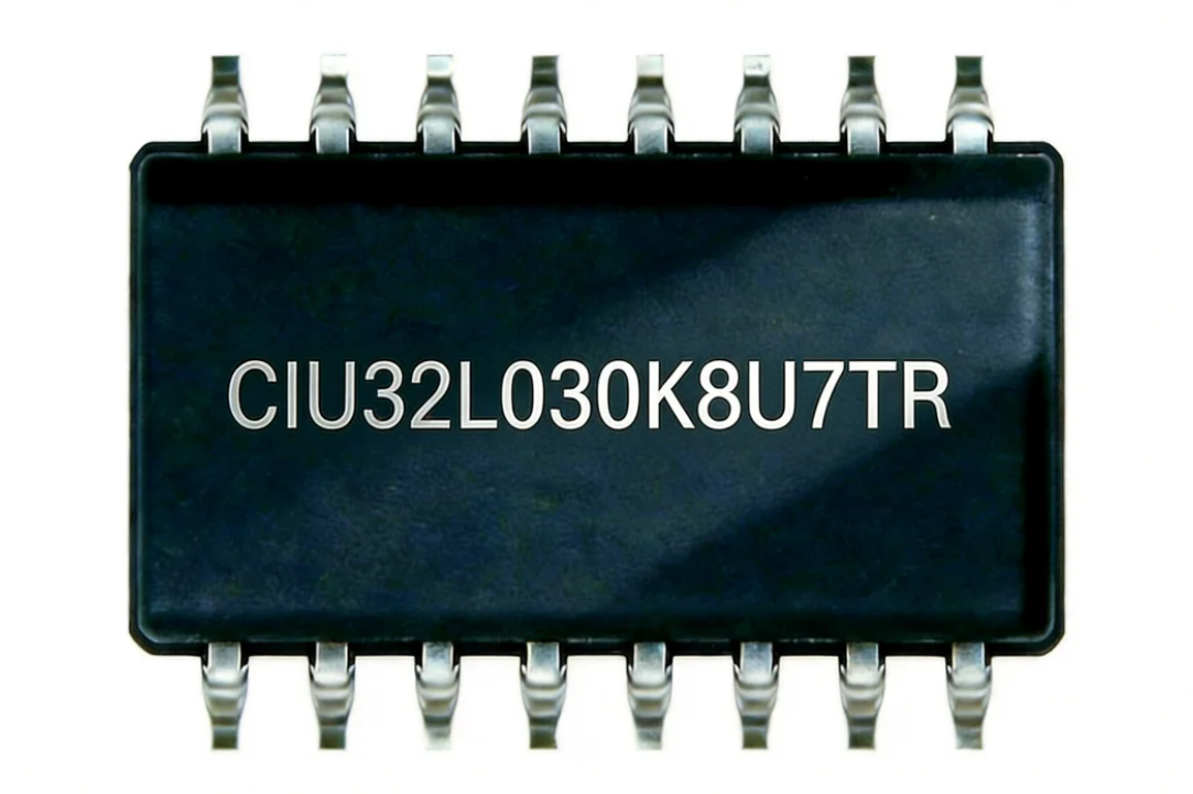 Original CIU32L030K8U7TR 64KB Flash 6KB SRAM 32-bit Safety MCU QFN32 Package -40℃~105℃ Industrial Grade Chip