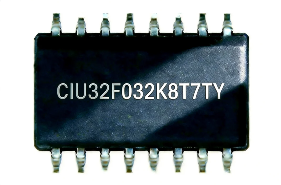 CIU32F032K8T7TY Wide Voltage 1.8V-5.5V LQFP32 MCU With High-Drive GPIO & PWM For Home Appliance & LED Control