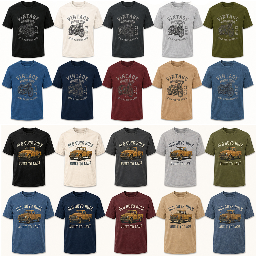 ⏰Store Closing Clearance⚡20 Pack Only $36⚡Men's Vintage Washed Graphic Tee