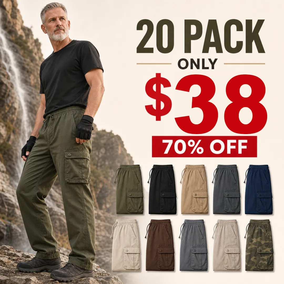 ⏰Warehouse Clearance⚡20 Pack for $38⚡Men's Outdoor Utility Cargo Pants
