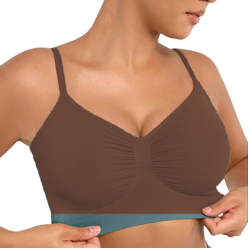 Mocha women's seamless comfort bralette