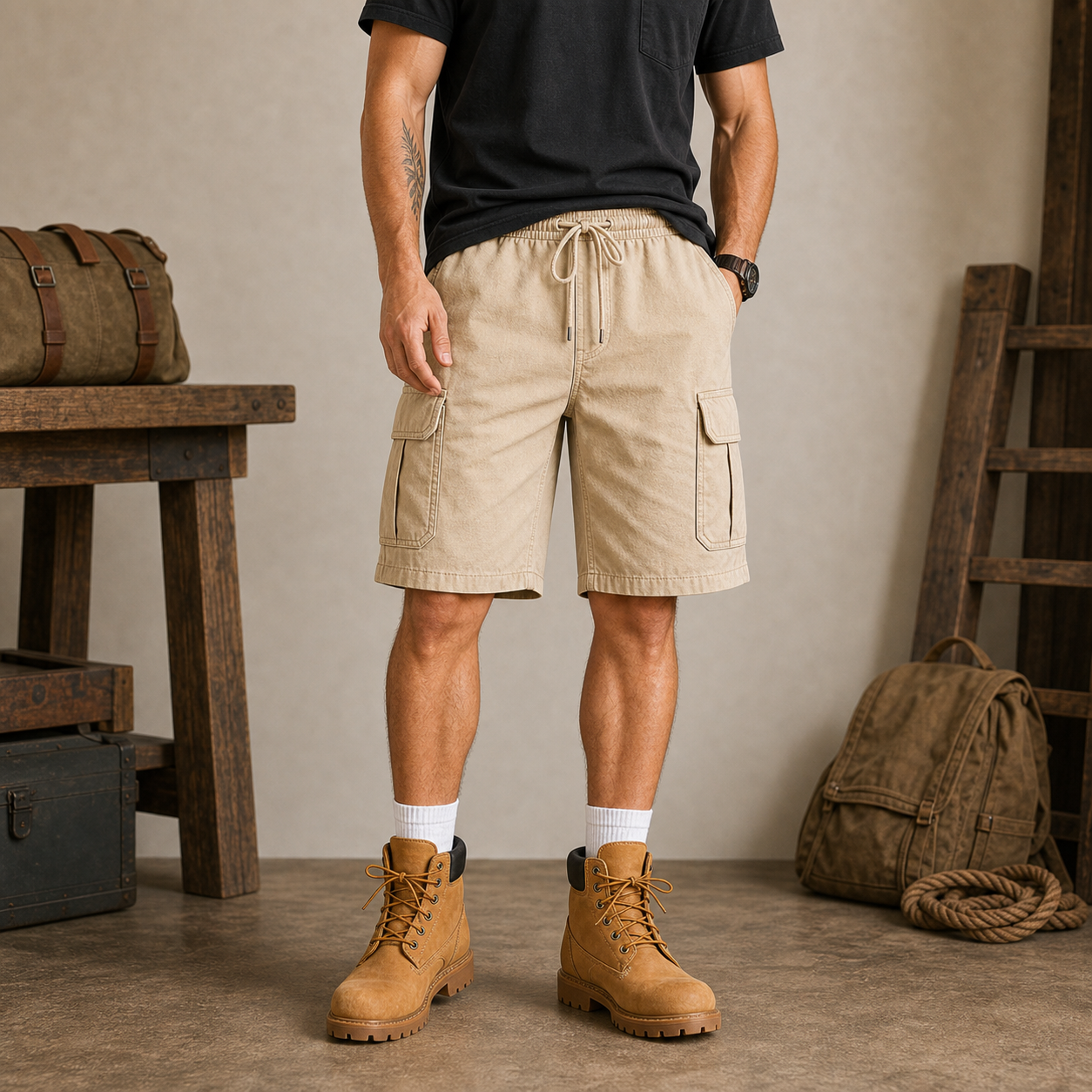 Sand men's utility cargo shorts