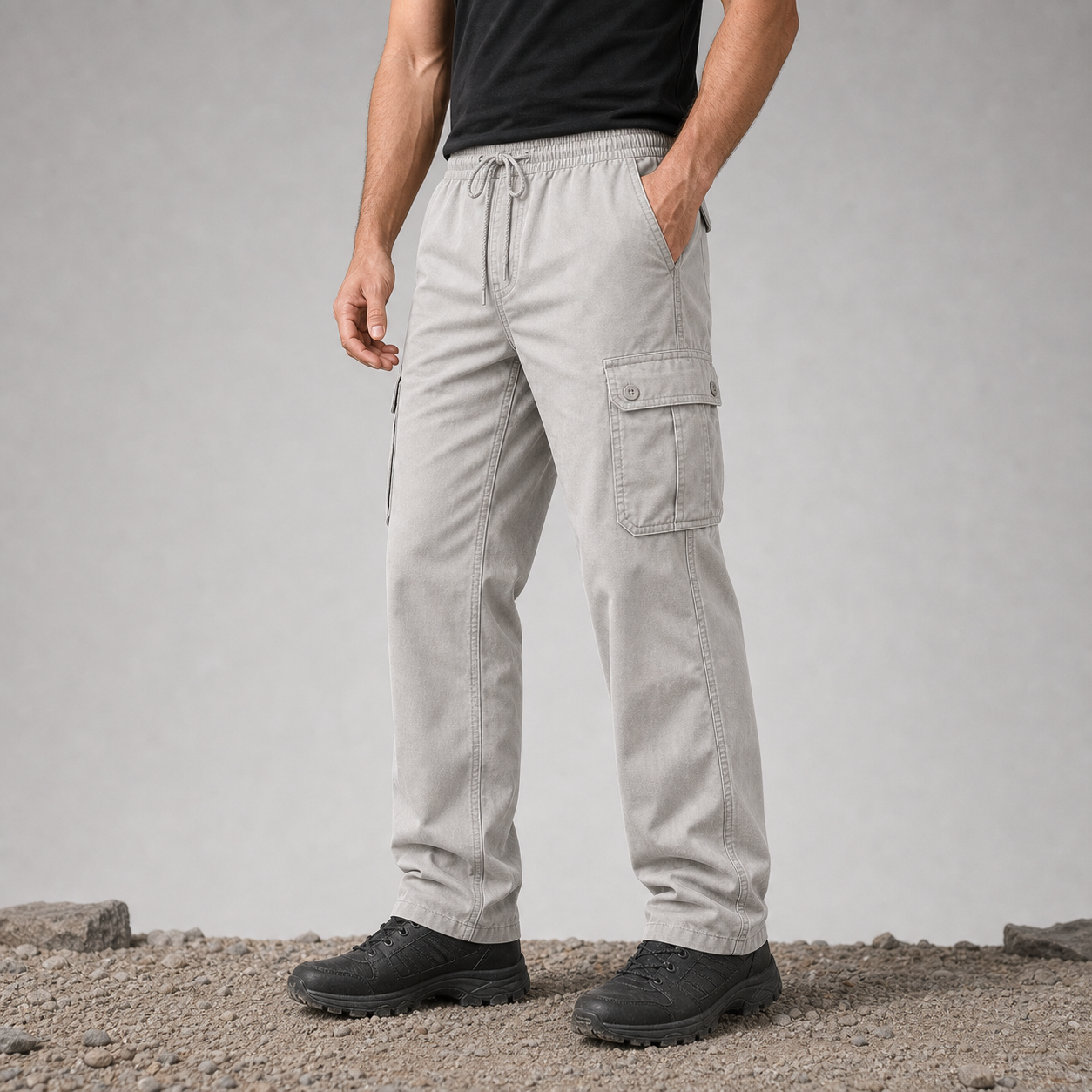 Stone men's outdoor utility cargo pants