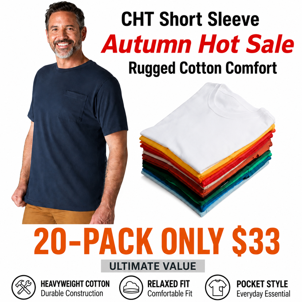 Men's Heavyweight Work Pocket T-Shirt