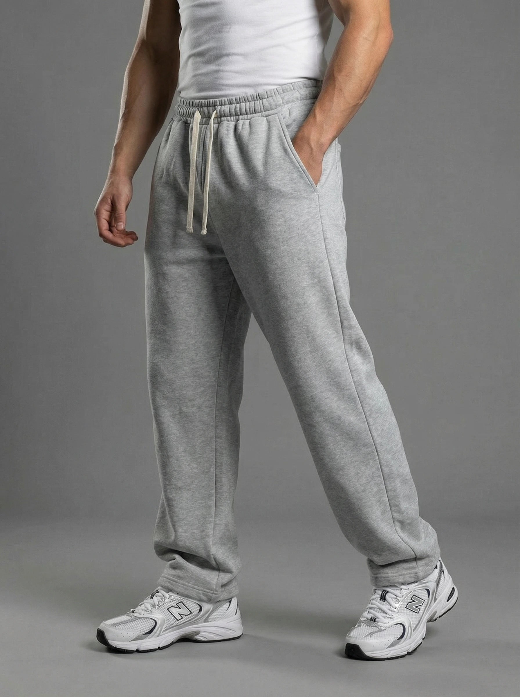 Fleece-Lined Relaxed Sweatpants