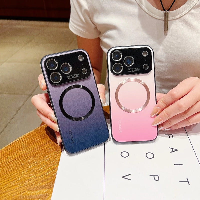Premium Magnetic Iridescent Gradient Case for iphone