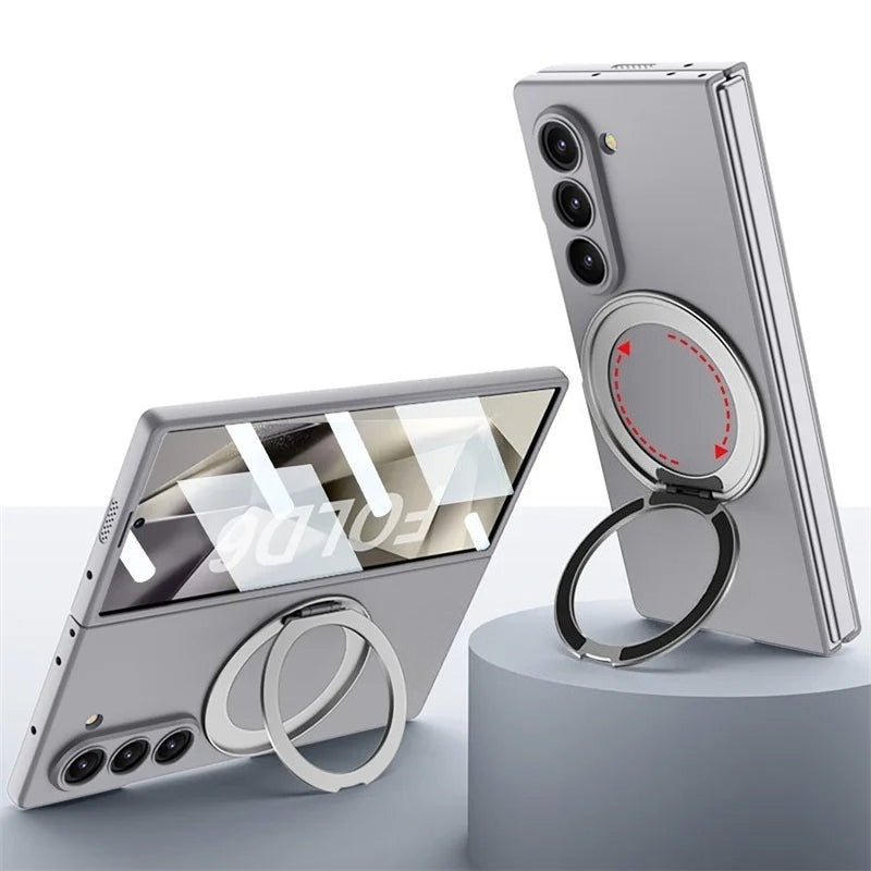 Rotating Magnetic Ring Frosted Case for Samsung Z Fold