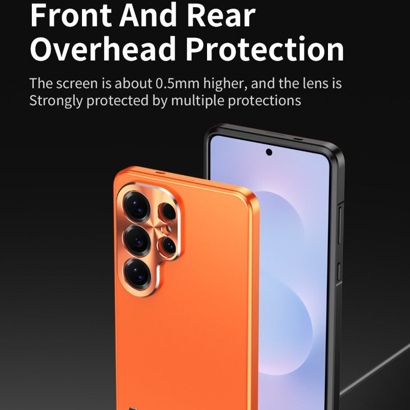 Full‑Cover Magnetic Alloy Frame Shockproof Case for Samsung