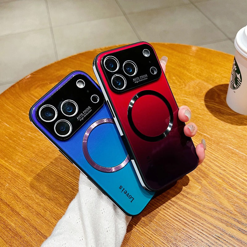 Premium Magnetic Iridescent Gradient Case for iphone