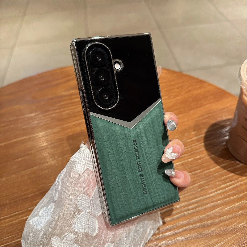 Shockproof Electroplated Wood Grain Case for Samsung