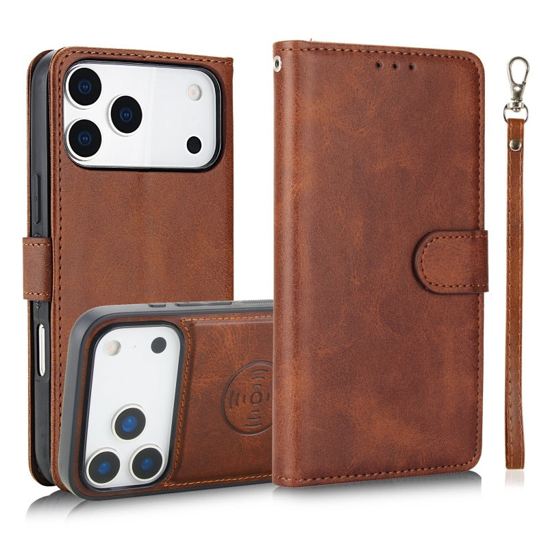 Magnetic Leather Card Holder Case for iphone