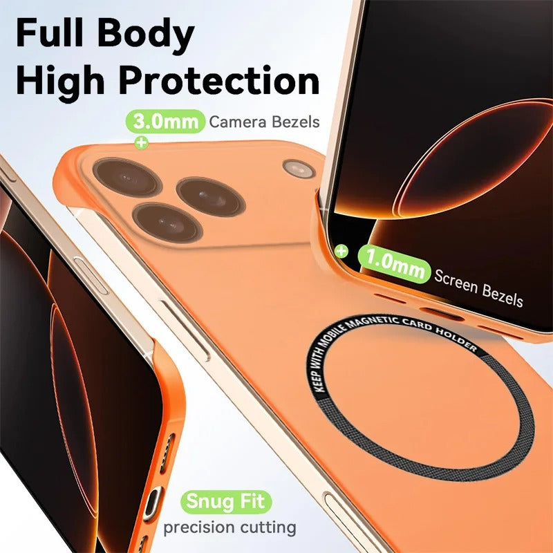 Matte Scratch Resistant Magnetic Frameless Case for iphone