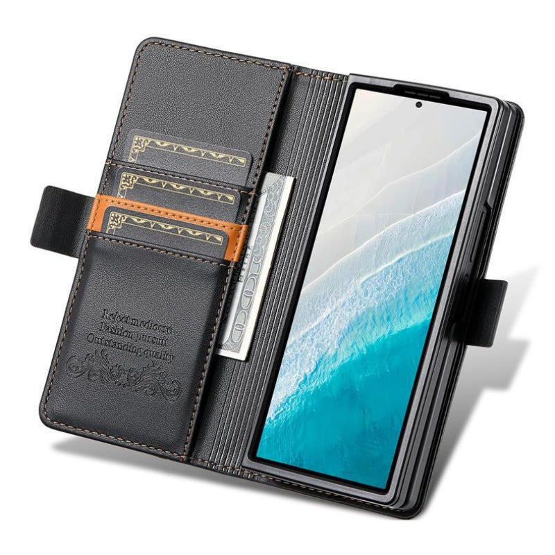 Leather Flip Wallet Stand Case for Samsung Z Fold